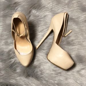 Wild Diva | Shoes | Womens Nude Platform Heels | Poshmark